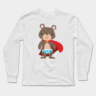 Underbear, the Caped Hero We Deserve Long Sleeve T-Shirt